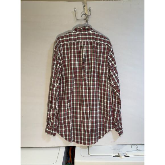 Ralph Lauren Classic Fit Plaid Button Down Shirt Men’s XLT Tall Long Red Green - Picture 2 of 5